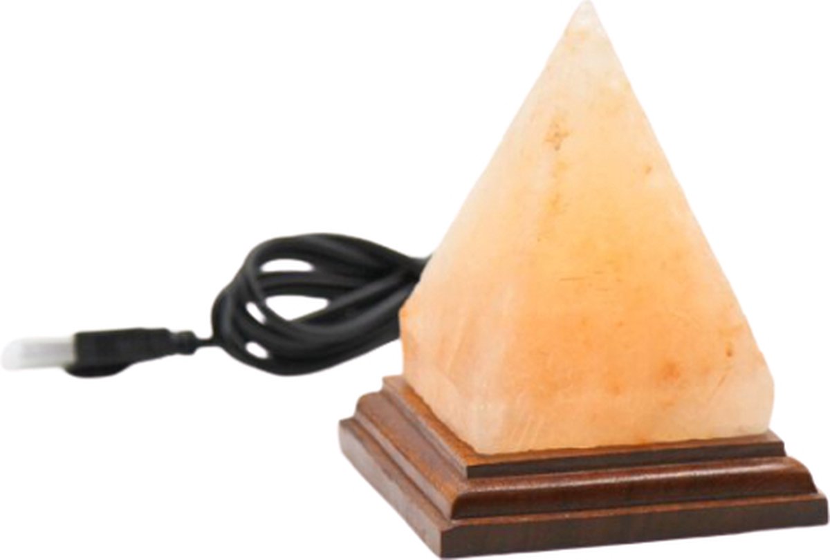 Himalaya Zoutlamp USB LED – Piramide Vorm – 600g