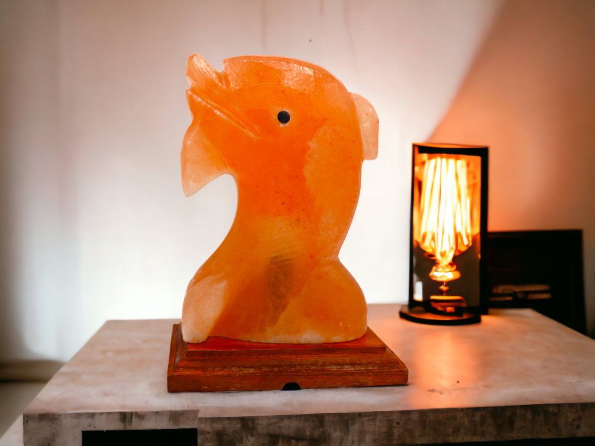 Handgemaakte Dolphin Sculptuur Himalaya Zoutlamp – 20 cm – 3 KG – Dimfunctie