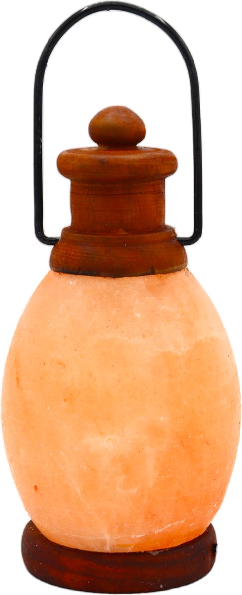 Himalaya Zoutlamp USB LED – Lantaarnvorm – 0,9kg