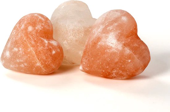Himalaya Zout Hartvormige Massage- & Zeepstenen – 12 Stuks
