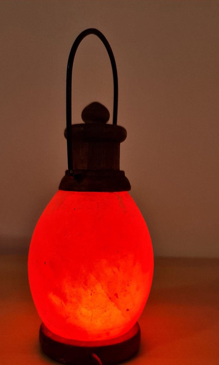 Himalaya Zoutlamp USB LED – Lantaarnvorm – 0,9kg