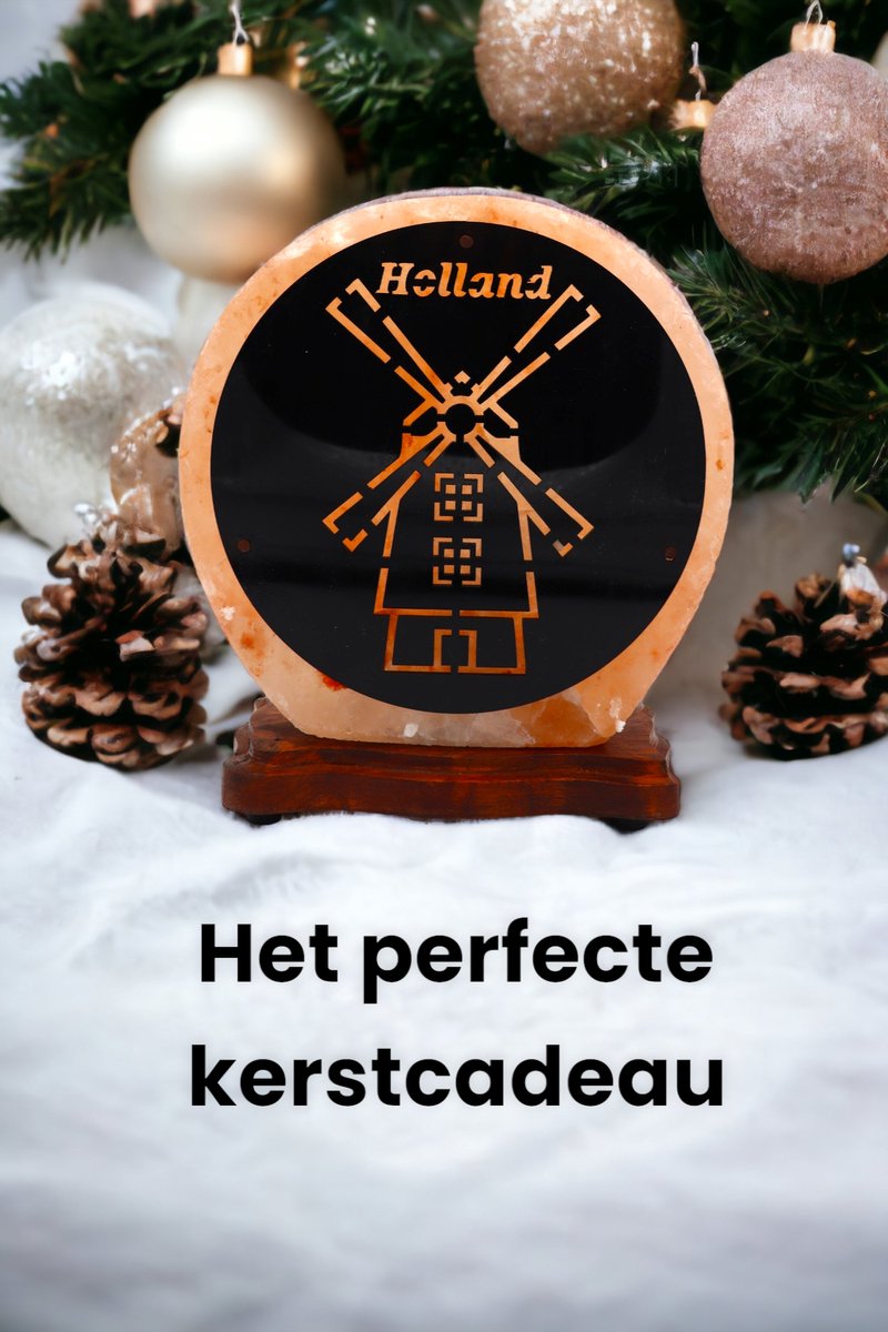Himalaya Zoutlamp – Holland Design – Handgemaakt – 22x20x12 cm – 4 kg