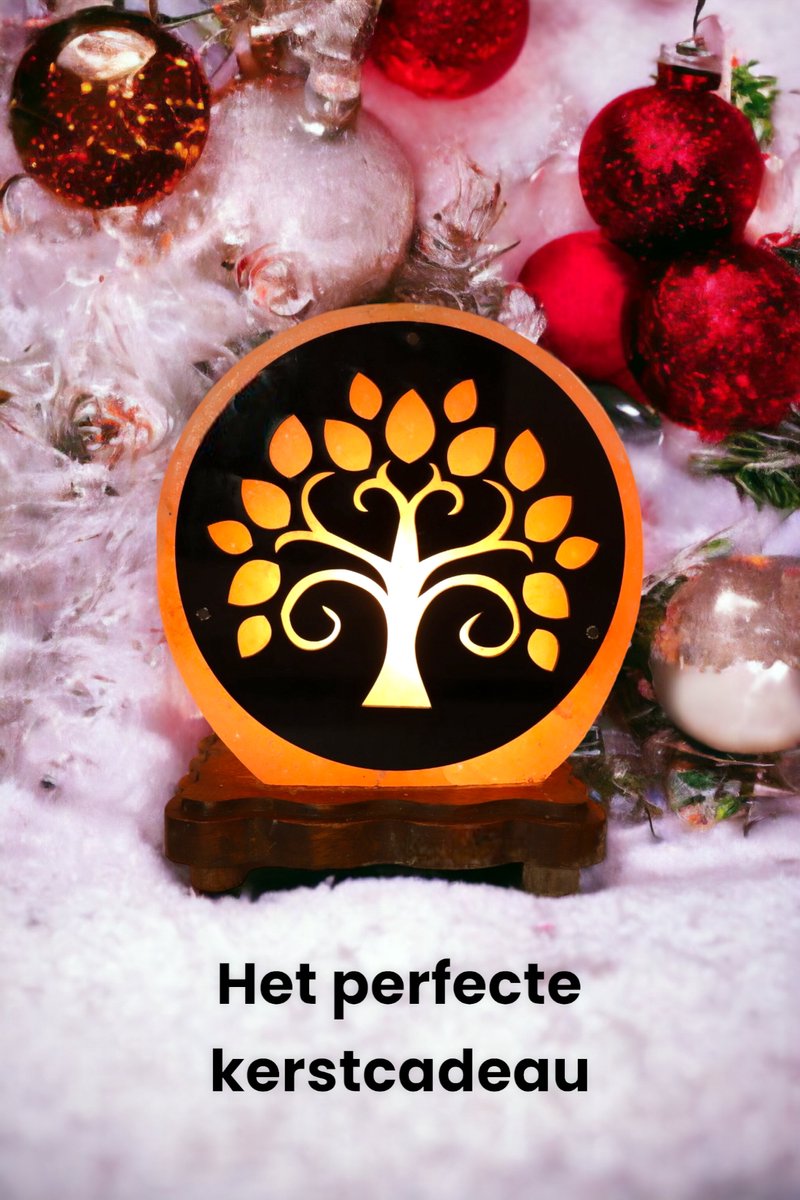 Himalaya Zoutlamp β Tree of Life β 3D Tafellamp β 20 cm Hoog β 4kg