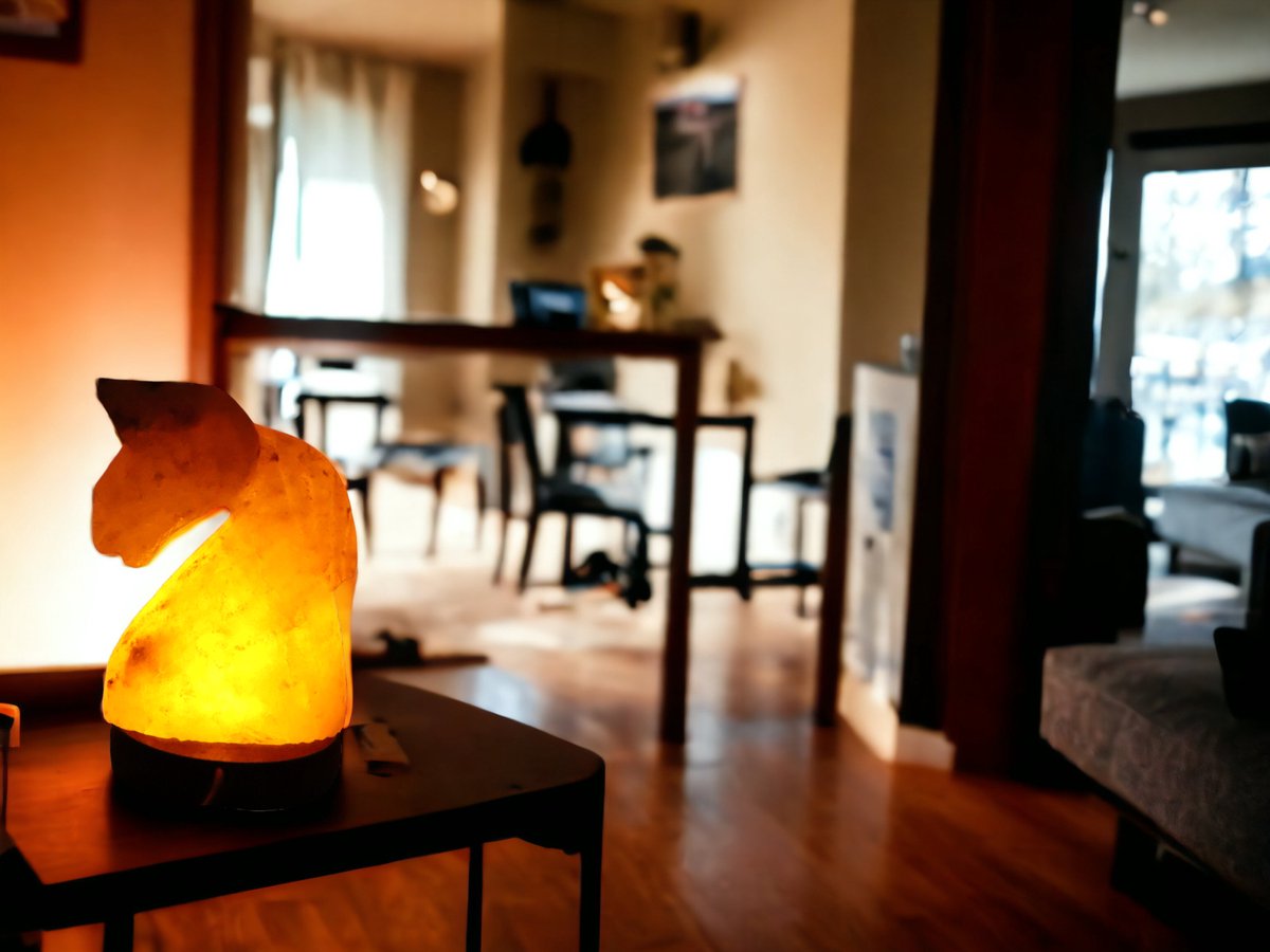 Zoutlamp voor kinderkamer of werkplek – paard design