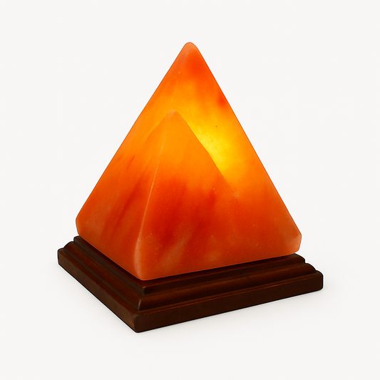 Himalaya Zoutlamp – Piramidevorm – 20 cm Hoog – 2 KG – Handgemaakt – E14/15W