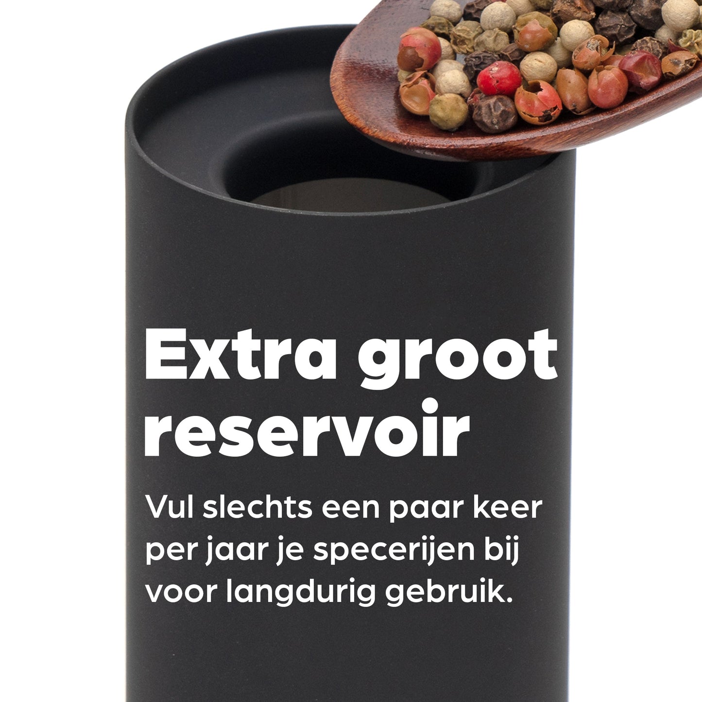 Peper en Zoutmolen Set Handmatig Zwart - Oslo - 19cm