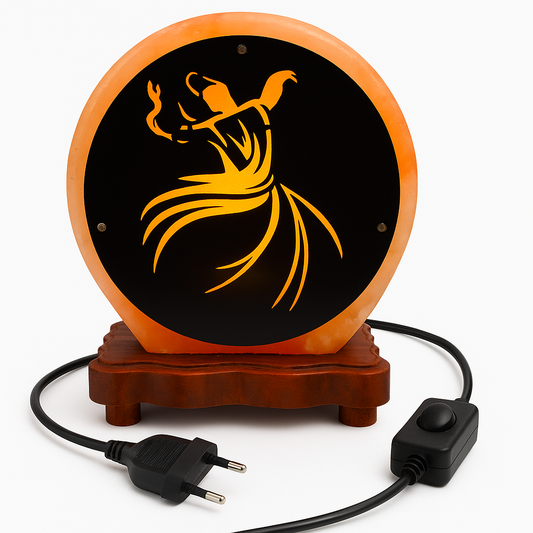 Himalaya Zoutlamp – Turkish Rumi Dance – Tafellamp (22×20×12 cm, 4 kg)